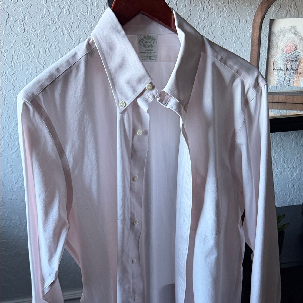 Brooks Brothers Milano White Dress Shirt for Men